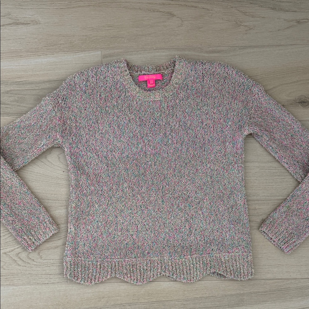Lilly Pulitzer Women's Pink Multicolor Crewneck Sweater Size XS